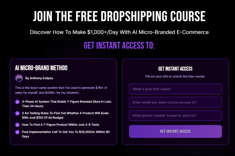Ecom Mafia – Scale & Build 8 Figure E-commerce Brands (September 2026)
