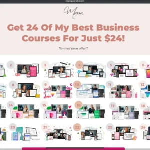Maria Wendt – 24 Courses + Upsell